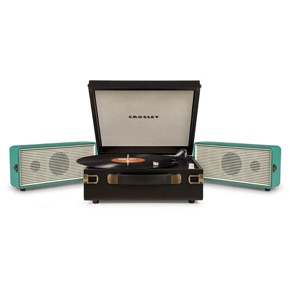 Crosley Snap USB Turntable with Built-In Software, Black/Turquoise (Open Box)