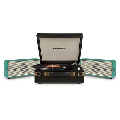 Crosley Snap USB Turntable with Built-In Software, Black/Turquoise (Open Box)