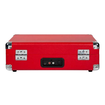 Crosley Cruiser Deluxe Portable 3-Speed Bluetooth Turntable, Red (Open Box)