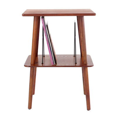 Crosley Manchester Hardwood Veneer Modern Record Player Turntable Stand, Paprika