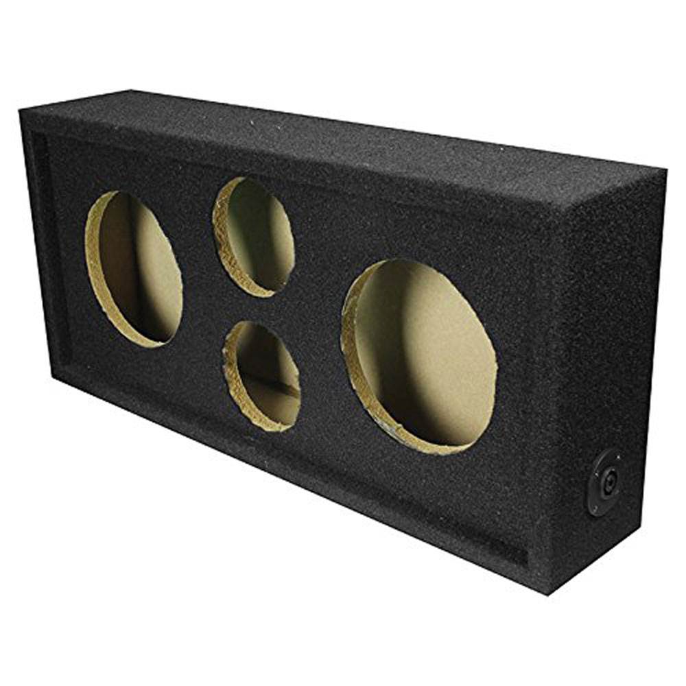 Q Power Car Audio Subwoofer Enclosure Box Chuchero for 6.5" Mids and 3" Tweeters - VMInnovations