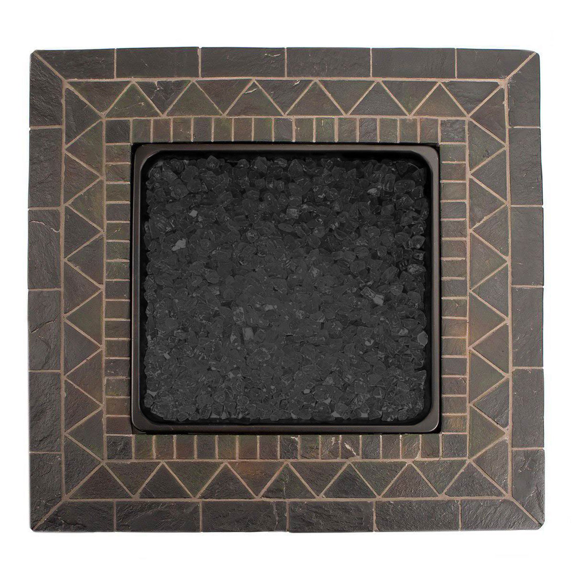 Endless Summer 30,000 BTU LP Gas Outdoor Fire Table with Brown Fire Glass