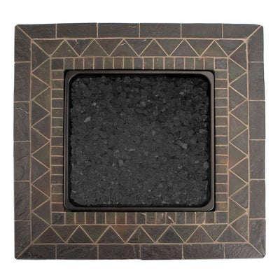 Endless Summer 30,000 BTU LP Gas Outdoor Fire Table with Brown Fire Glass