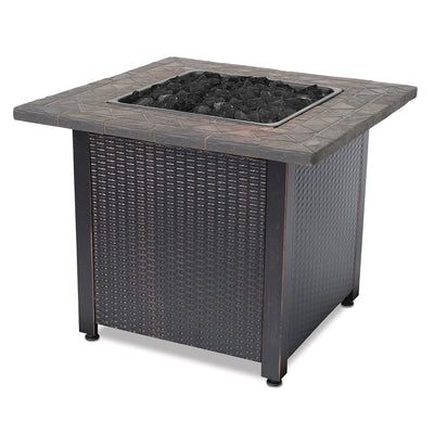 Endless Summer 30,000 BTU LP Gas Outdoor Fire Table with Brown Fire Glass