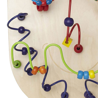 Hape Kids Wilbur Wall Panel Wooden Bead Maze Toy (Open Box)
