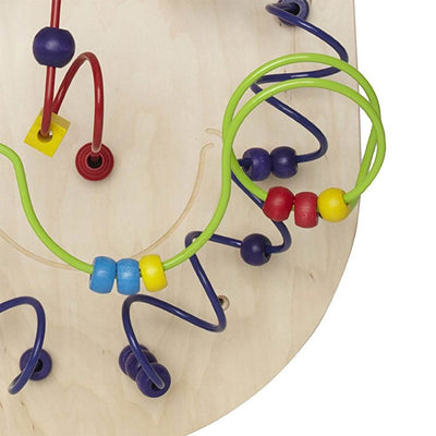 Hape Kids Wilbur Wall Panel Wooden Bead Maze Toy (Open Box)