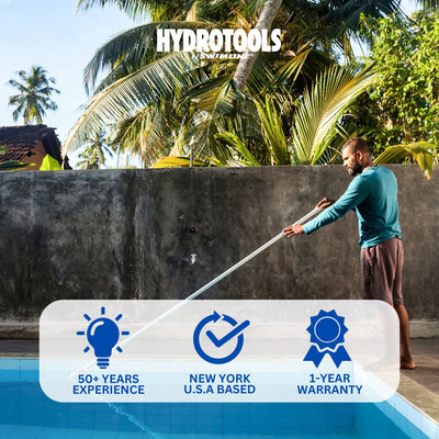 Swimline Hydrotools 3 Piece Telescopic Pole with Locking Cams for Pool Cleaning - VMInnovations