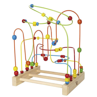 Hape Original Kids Wooden Bead Coaster Activity Learning Center Toy (Used)