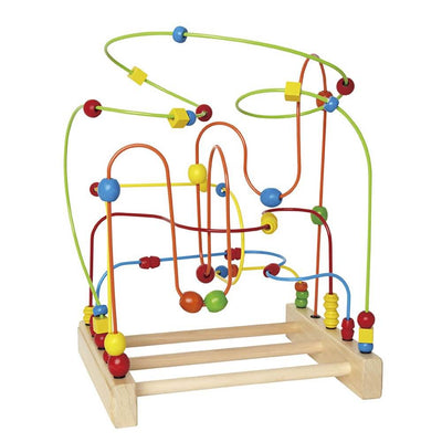 Hape Original Wooden Bead Coaster Supermaze Activity Learning Toy (Open Box)