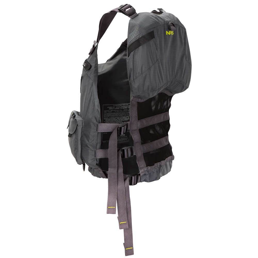 NRS Adult Chinook PFD Large/XLarge Boating Life Jacket, Charcoal (Open Box)