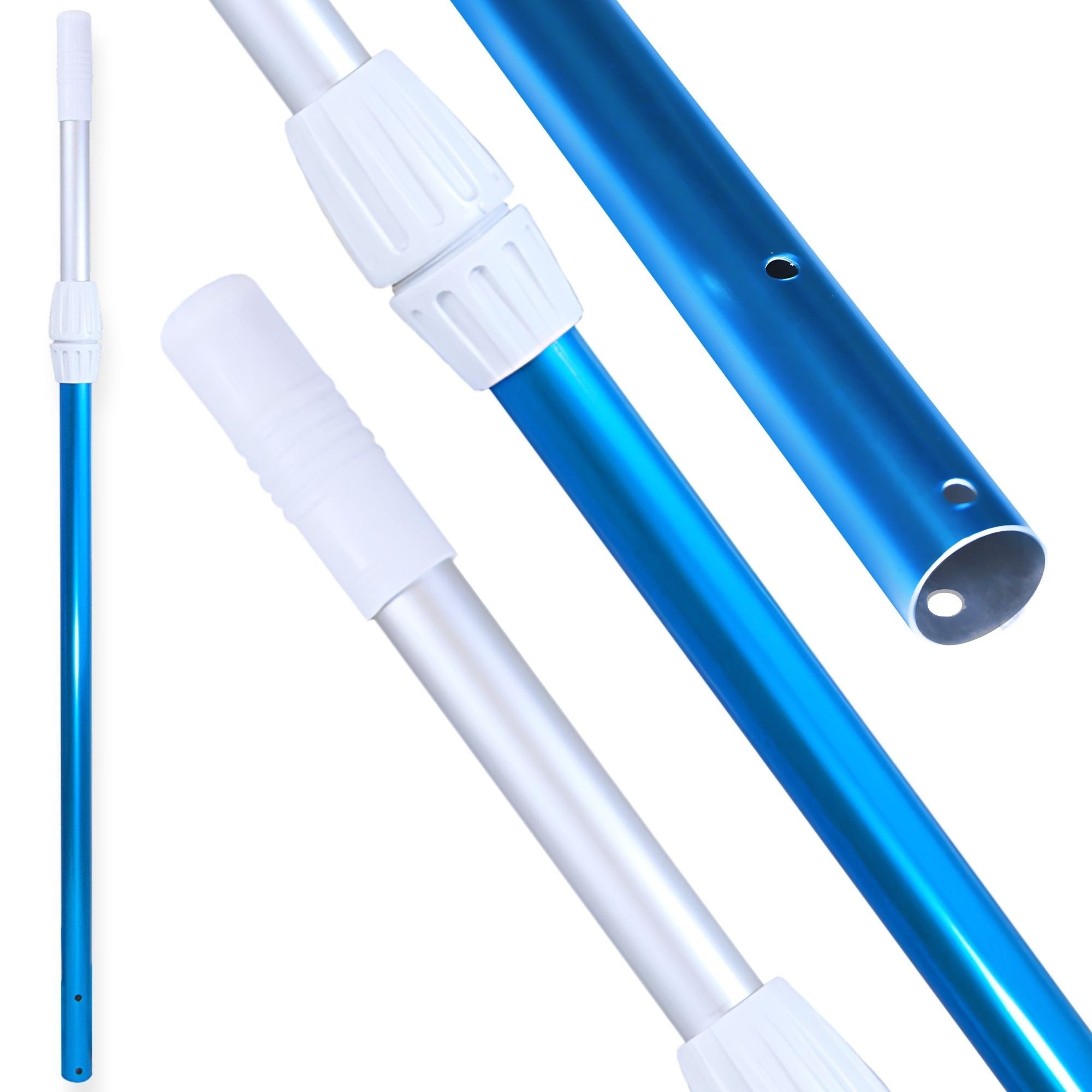 Swimline HydroTools 8356M Adjustable Extending 3 Piece Telescopic Pole for Pool - VMInnovations
