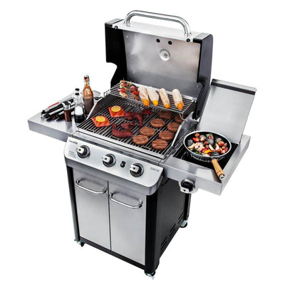 Char Broil Signature 3 Burner Stainless Steel 425 Inch Propane Gas Grill + Cover