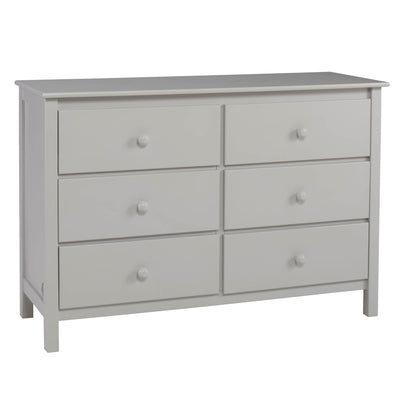 Fisher-Price Nursery Furniture 6 Drawer Double Dresser, Misty Gray (Open Box)