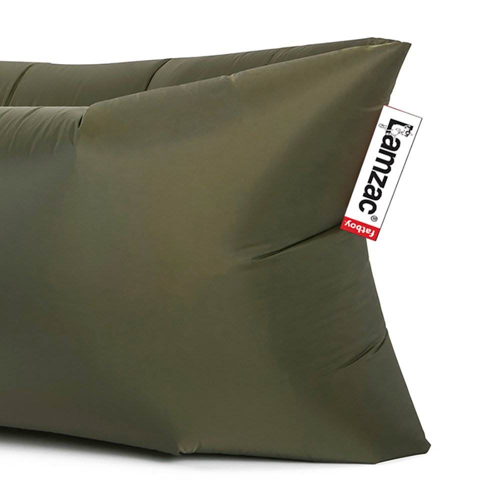 Lamzac Outdoor Travel Inflatable Blow Up Hammock Air Lounger, Olive (Open Box)