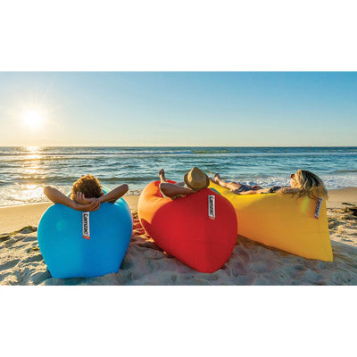 Lamzac Outdoor Travel Inflatable Blow Up Hammock Air Lounger, Olive (Open Box)