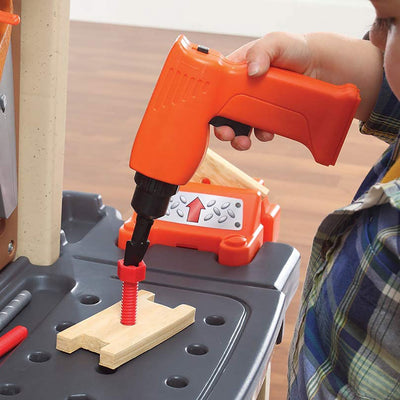 Step2 Plastic Pretend Play Handy Helper's Workbench with Tools and Accessories (Refurbished)