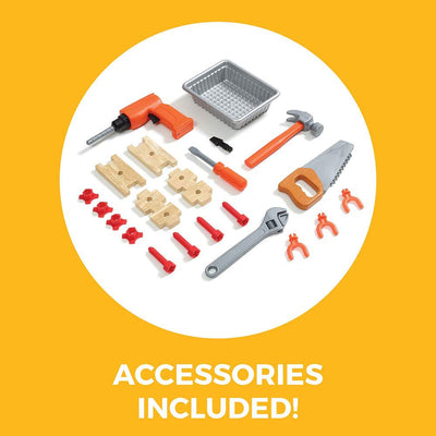 Step2 Plastic Play Handy Helper's Workbench with Tools and Accessories(Open Box)