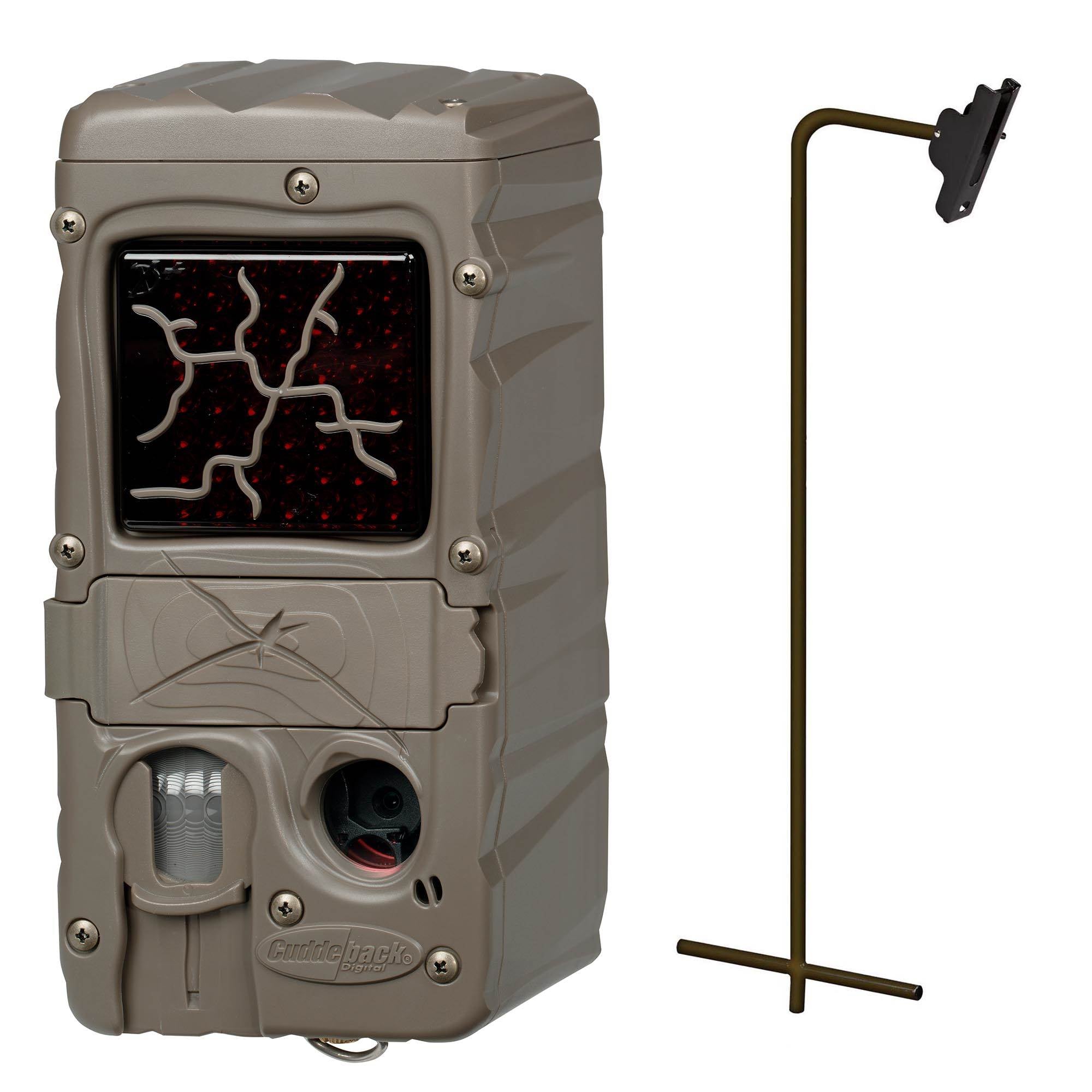Cuddeback Dual Flash Cuddelink Infrared Game Trail Camera w/ Genius Post Mount