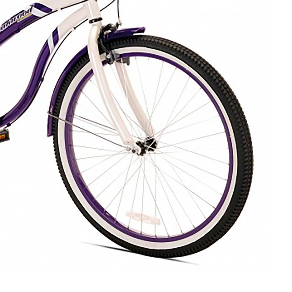 Oakwood Womens 26" White Wall Tire Beach Cruiser Bike w/ 7-Speed Shift (Damaged)