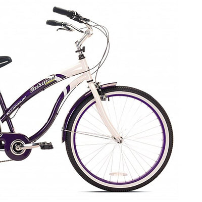 Oakwood Womens 26" White Wall Tire Beach Cruiser Bike w/ 7-Speed Shift (Damaged)