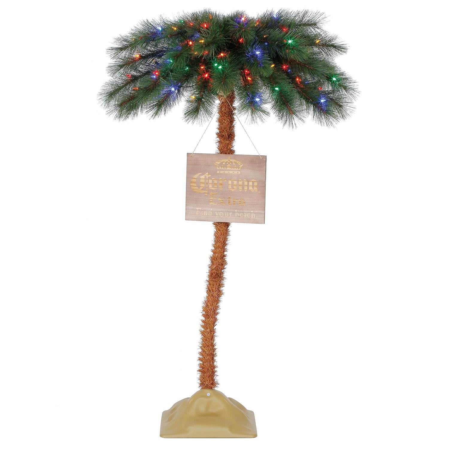 Corona 5 Ft Palm Tree Pre Lit LED Artificial Motion Activated Tree (Used)