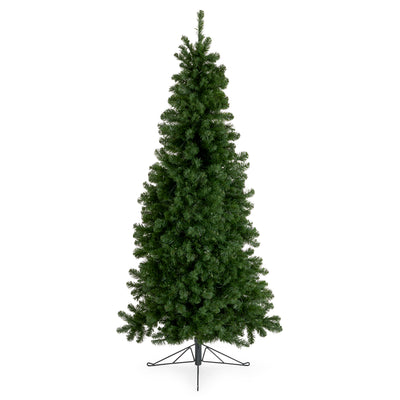 Home Heritage 7' Pre-Lit Artificial Half Christmas Tree with Stand (Open Box)