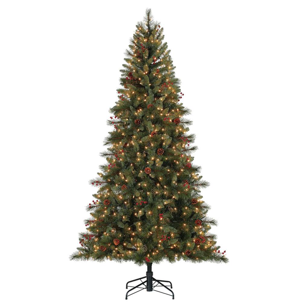 Hallmark Northern Escape 7.5' Pre-Lit Christmas Tree with Lights & Stand (Used)