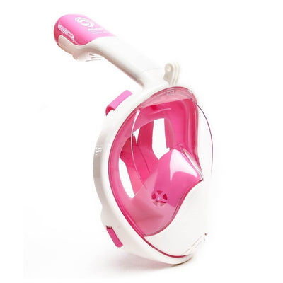 Wildhorn Seaview 180 Degree Large XLarge Full Face Snorkel Mask, Pink (Open Box)
