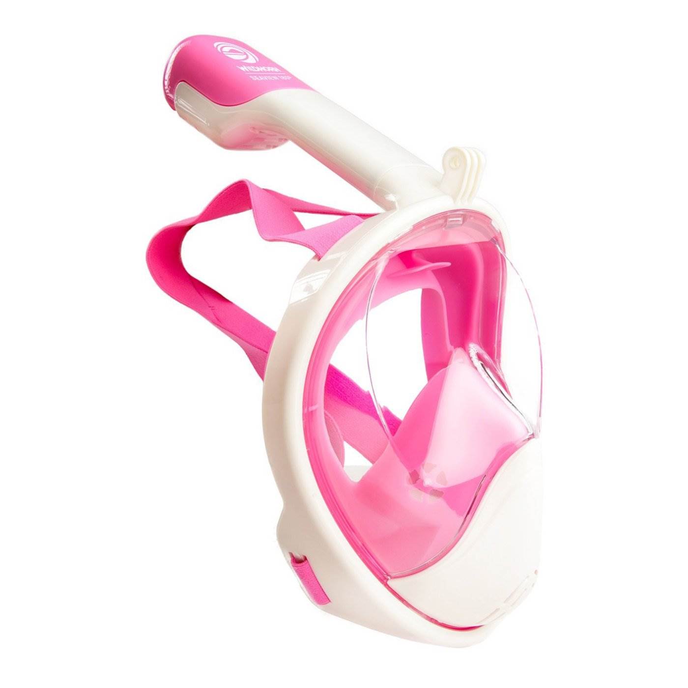 Wildhorn Seaview 180 Degree Large XLarge Full Face Snorkel Mask, Pink (Open Box)