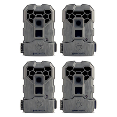 Stealth Cam 10MP Infrared Hunting Scouting Game Trail Camera w/ Video, 4 Pack