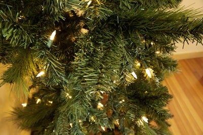 Evergreen Classics 7' Lansing Pre-Lit LED Artificial Christmas Tree (Open Box)