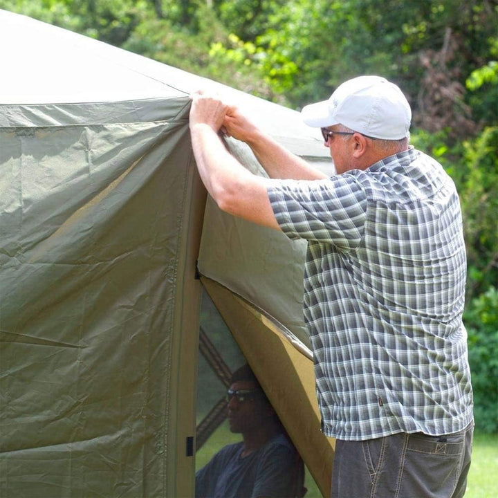 CLAM Quick-Set Escape Portable Outdoor Gazebo Canopy Shelter and 6 Wind Panels