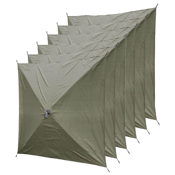 CLAM Quick-Set Escape Portable Outdoor Gazebo Canopy Shelter and 6 Wind Panels