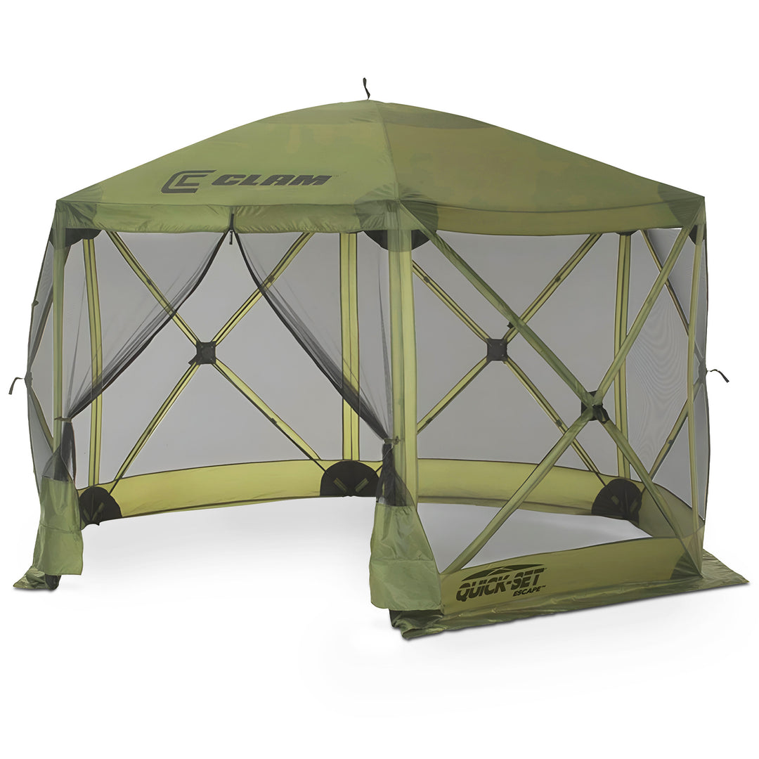 Clam Quick-Set Escape Portable Gazebo Canopy Shelter Screen (Open Box) (2 Pack)