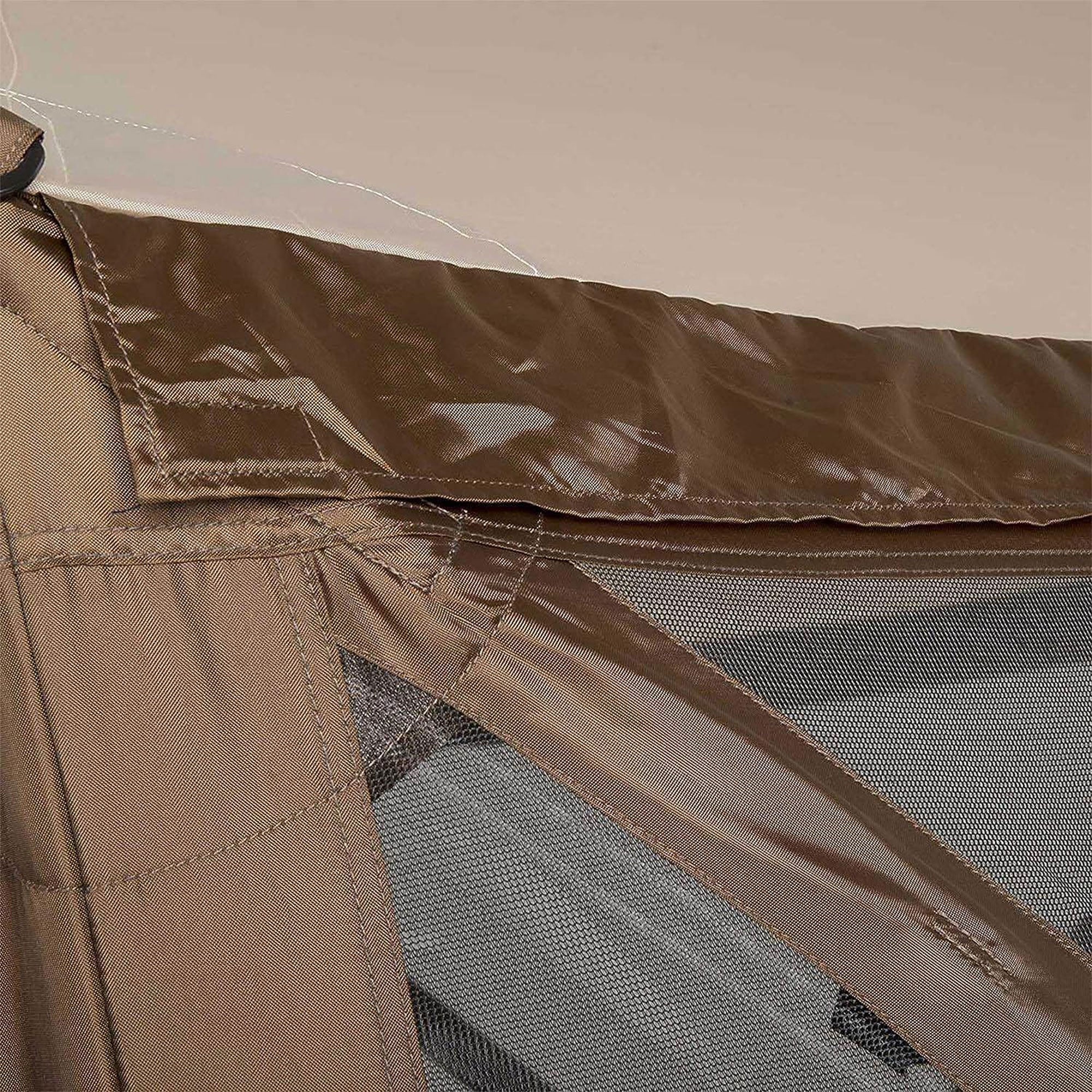 CLAM Quick-Set Escape Portable Outdoor Gazebo Canopy, Brown (Open Box) - VMInnovations