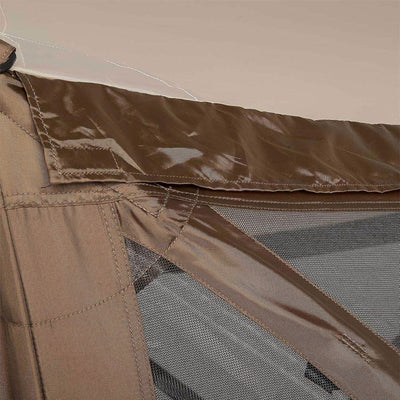 CLAM Quick-Set Escape Portable Outdoor Gazebo Canopy, Brown (Open Box) - VMInnovations