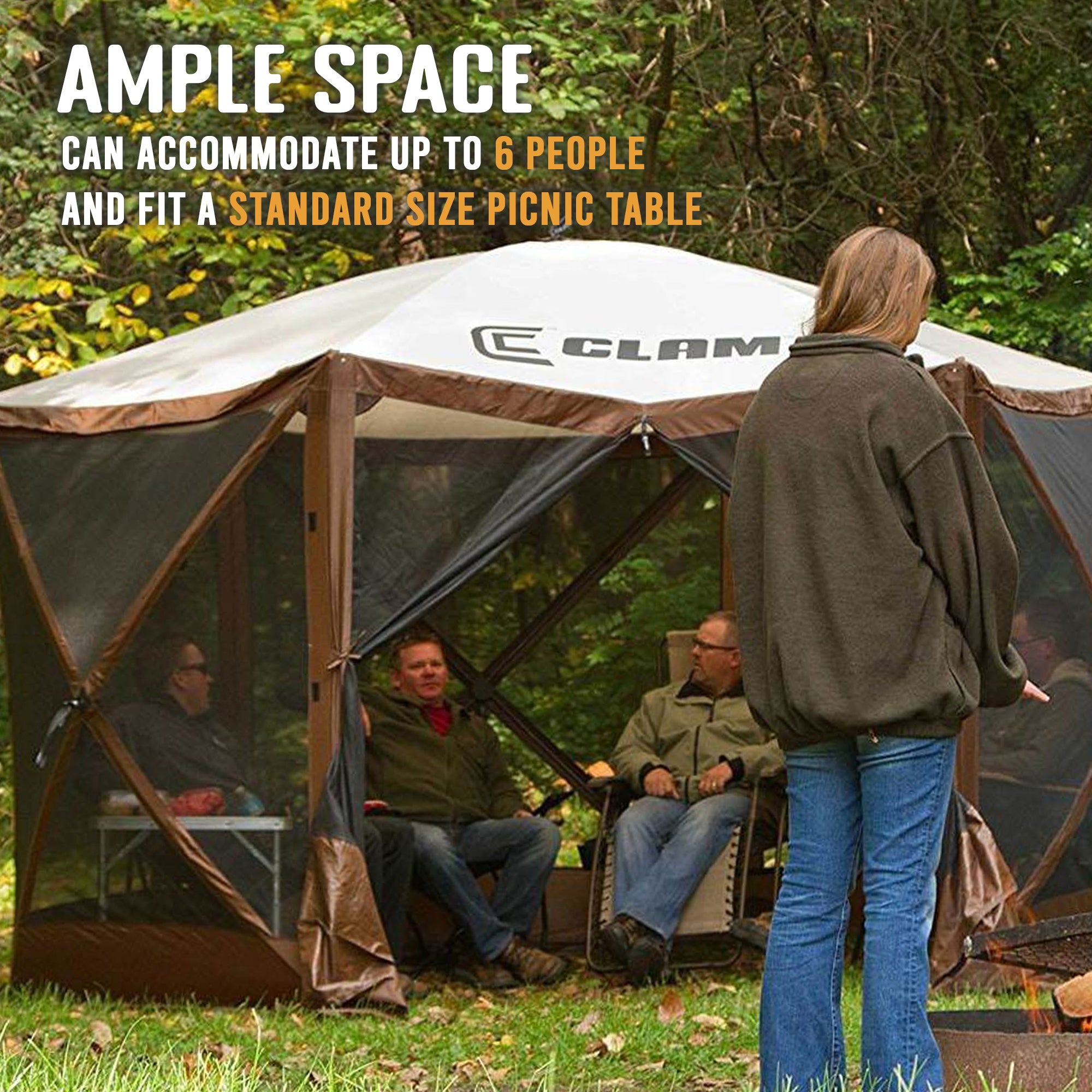 CLAM Quick-Set Escape Portable Outdoor Gazebo Canopy, Brown (Open Box) - VMInnovations