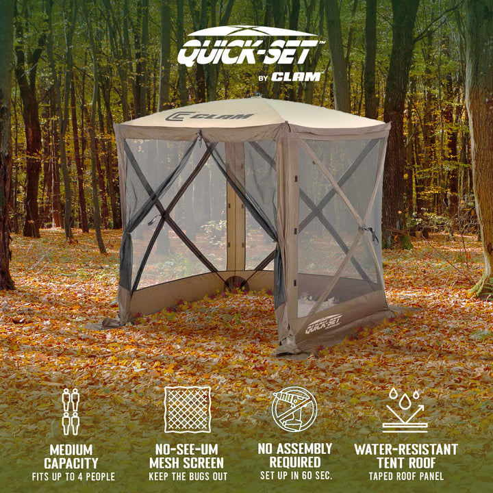 CLAM Quick-Set Traveler Portable Outdoor Gazebo (Open Box)