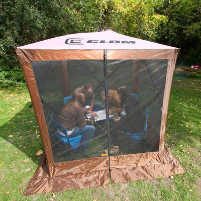 CLAM Quick-Set 6x6 Ft Traveler Portable Camping Gazebo Canopy Shelter (Damaged)