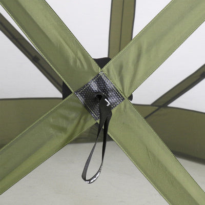 CLAM Quick-Set Traveler Portable Camping Outdoor Gazebo Shelter, Green (Used)