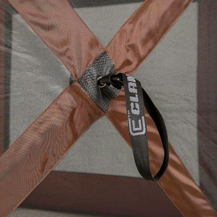 Quick-Set Pavilion Portable Gazebo Canopy Shelter Screen, Brown (For Parts) - VMInnovations
