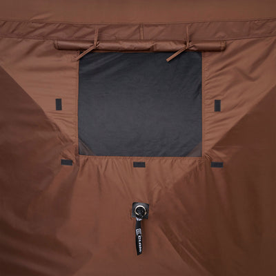 CLAM Quick-Set Pavilion 12.5 x 12.5 Foot Portable Outdoor Canopy, Brown(Used)