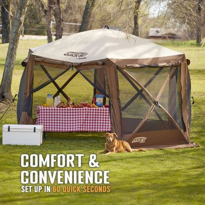 Clam Quick-Set Pavilion Portable Outdoor Gazebo Canopy (Open Box) - VMInnovations