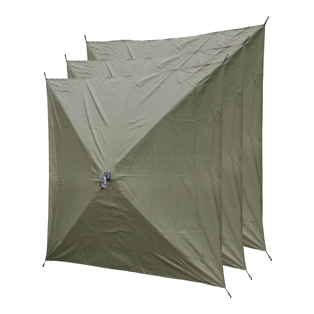 Clam Quick Set Screen Hub Green Fabric Wind & Sun Panels Accessory 3 pack (Used)