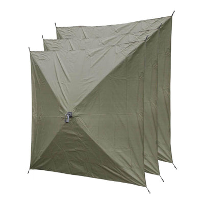 Quick-Set Screen Hub Green Fabric Wind & Sun Panels Accessory Only(3 pack)(Used)