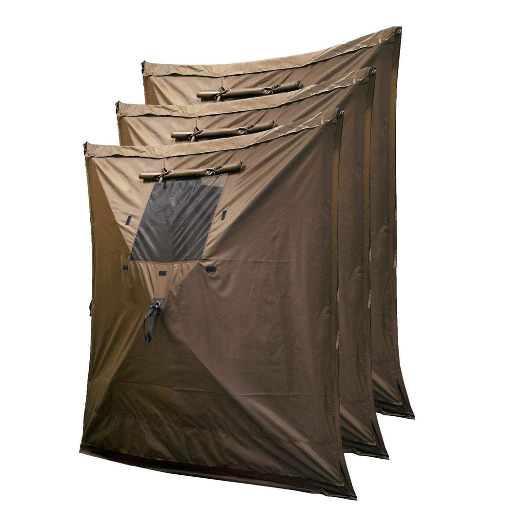 Clam Quick Set Escape Portable Camping Outdoor Canopy Screen with 3 Wind Panels