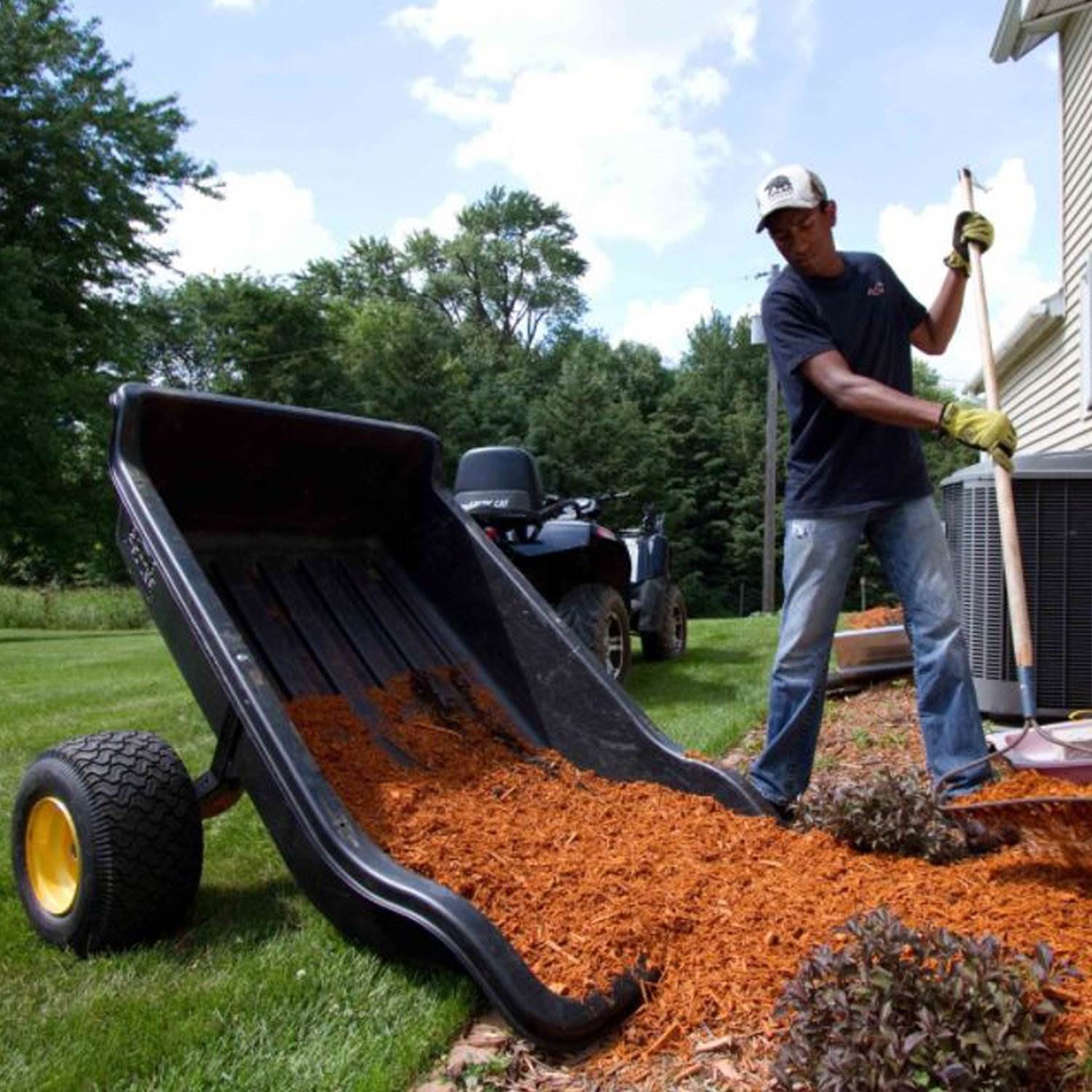 Polar Trailer HD 1500 Heavy Duty Off Road Utility Lawn Trailer Cart (Used)