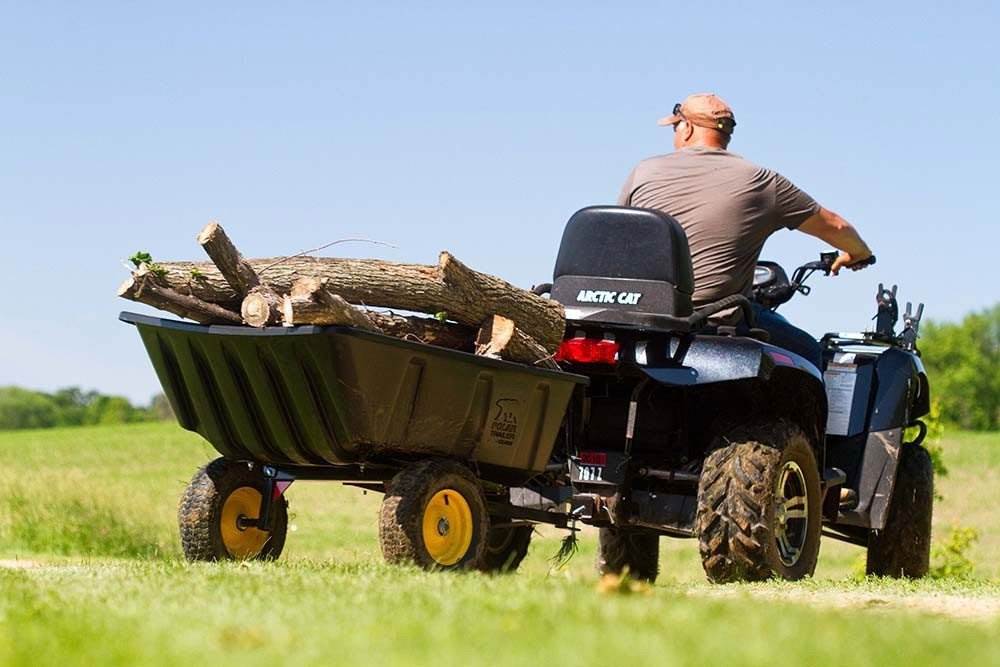 Polar Trailer LG10 Outdoor Yard Lawn and Garden 10 Cu Ft Heavy Duty Cart (Used)