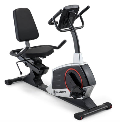Marcy Regenerating Magnetic Recumbent Stationary Home Workout Exercise Bike