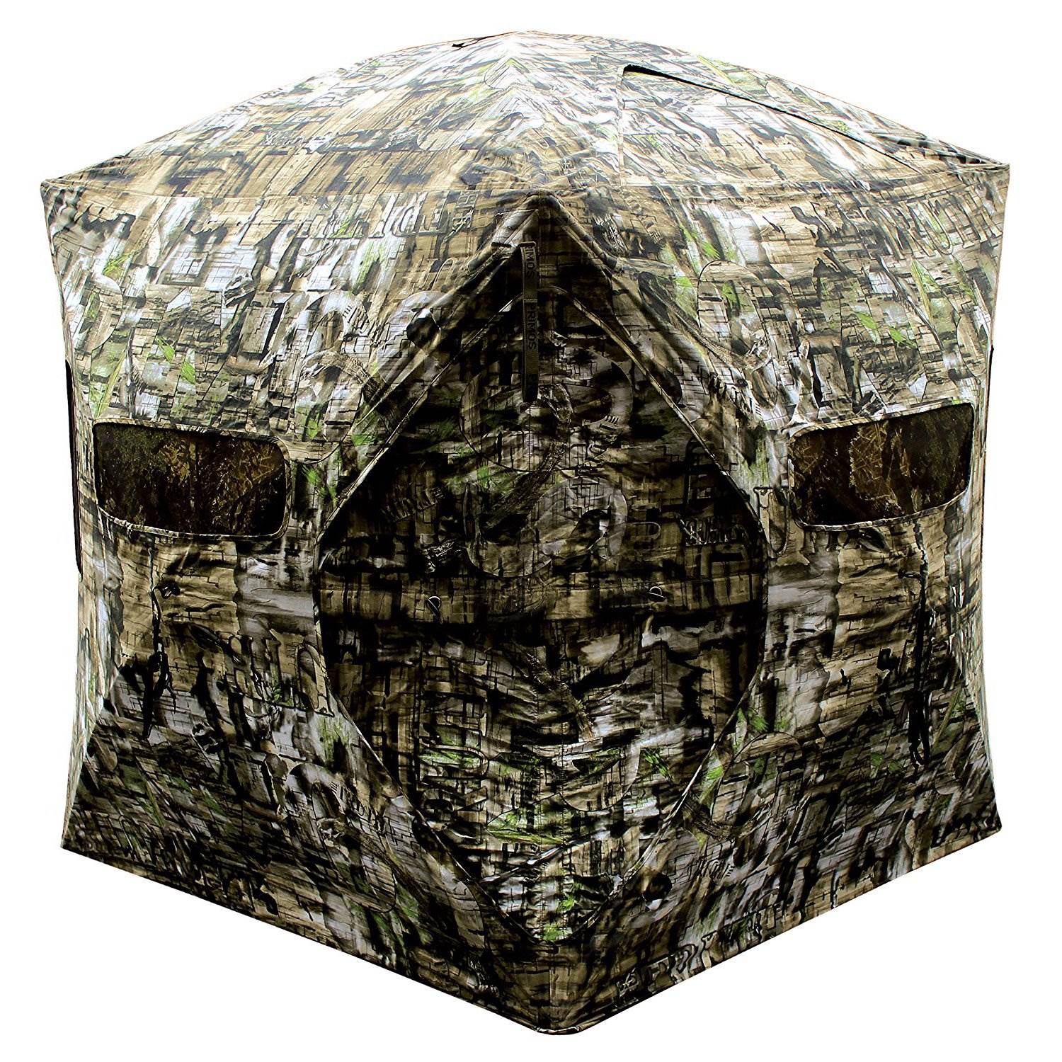 Primos Double Bull Deluxe Hunting Ground Blind with Carry Bag, Truth Camouflage